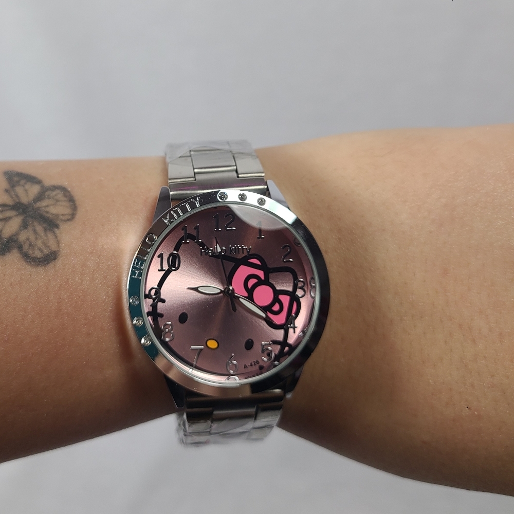 Brand new Sanrio Hello Kitty stainless steel watch- Pink - Picture 3 of 8
